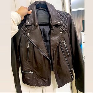 All saints moto leather jacket